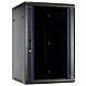 Armadio a muro 18U con anta in vetro 600x600x900mm (LxPxA)