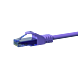 Cavo patch UTP CAT6a da 0,50 m viola - 100% rame
