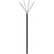 Cavo CAT6 U/UTP da esterno flessibile nero da 305 m su bobina CCA