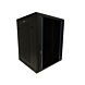 Armadio a muro 15U con anta in vetro e pannelli laterali perforati 600x600x770mm (LxPxA)