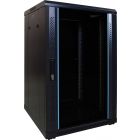 Armadio server 18U con porta in vetro 600x600x1000mm (LxPxA)