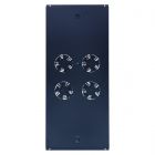 Kit di ventole con 4 ventole e termostato, adatto per armadi server con profondità di 1200 mm.