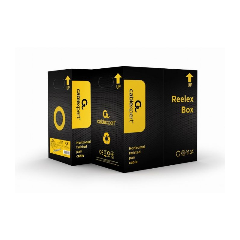 Cavo di installazione Alfaco Cat5e U/UTP 305m su bobina rigida CCA LSZH (Eca)