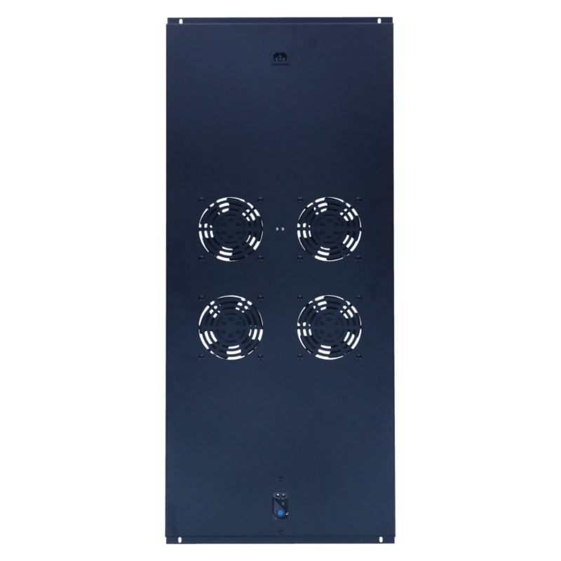 Pacchetto ventilatori con 4 ventilatori e termostato adatto per armadi server a pavimento profondi 1200 mm