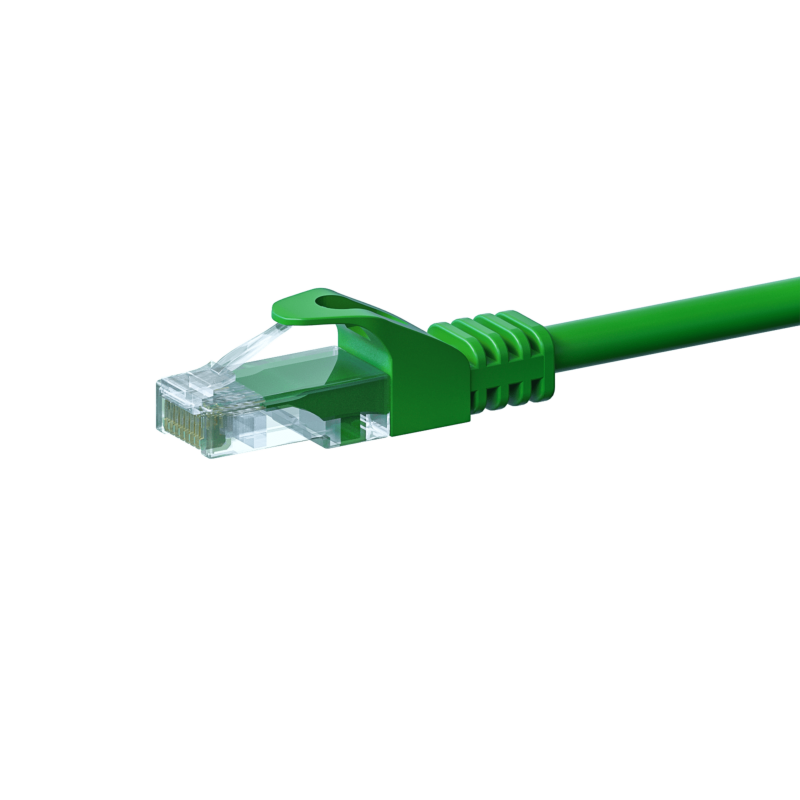 Cavo patch UTP CAT5e da 10 m, verde - 100% rame