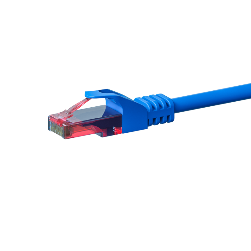 Cavo patch UTP CAT6 da 1,50 m blu - 100% rame