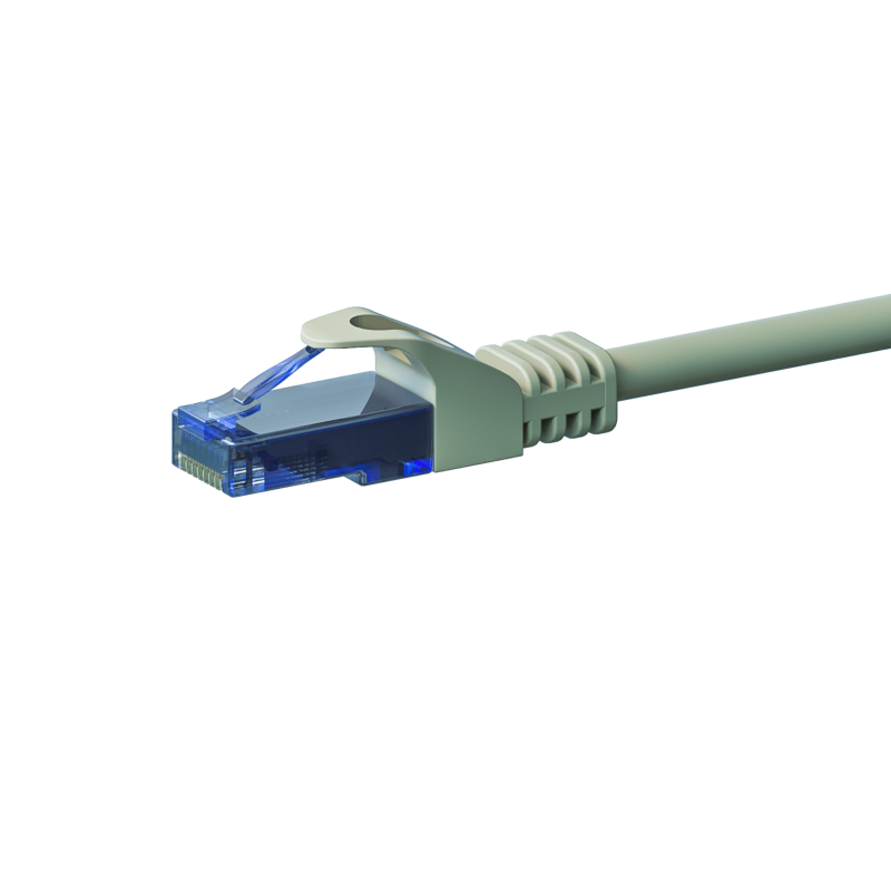 Cavo patch UTP CAT6a, 5 m, grigio - 100% rame