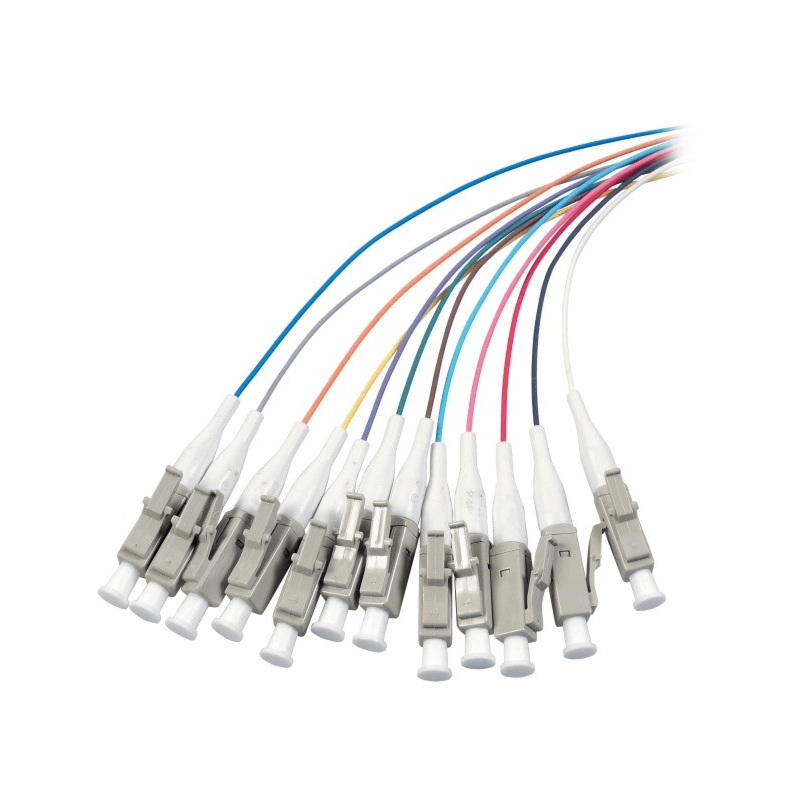 Set di trecce in fibra di vetro OS2 colorate LC - 12 pezzi