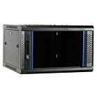 Armadio a muro 6U non assemblato con anta in vetro 600x600x368 mm (LxPxA)