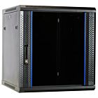 Armadio a muro 12U non assemblato con anta in vetro 600x600x635 mm (LxPxA)