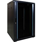 Armadio server 18U con porta in vetro 600x600x1000mm (LxPxA)