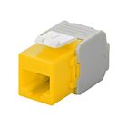 Connettore Keystone CAT6a UTP - Senza attrezzi - Giallo