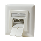 Scatola di derivazione da incasso Cat6a UTP/STP, avorio