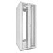 Armadio server bianco 47U con doppie porte anteriori e posteriori perforate 800x800x2200mm (LxPxA)