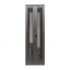 Armadio server 47U con doppie porte anteriori e posteriori perforate, dimensioni 600x800x2200 mm (LxPxA).