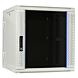 Armadio a muro bianco 12U (ribaltabile) con anta in vetro 600x600x635 mm (LxPxA)