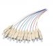 Set di trecce in fibra di vetro OS2 colorate SC/APC - 12 pezzi