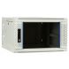 Armadio a muro bianco 6U (ribaltabile) con anta in vetro 600x600x368 mm (LxPxA)