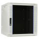 Armadio a muro bianco 12U (ribaltabile) con anta in vetro 600x600x635 mm (LxPxA)