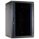 Armadio a muro 18U con anta in vetro 600x600x900mm (LxPxA)
