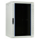 Armadio a muro bianco da 27U con anta in vetro, dimensioni 600x600x1300 mm (LxPxA).