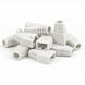 Trave portacavi DANICOM RJ45 Bianco - 10 pezzi