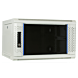 Armadio a muro bianco 4U con anta in vetro 600x450x280mm (LxPxA)