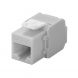 Connettore Keystone CAT6a UTP - Senza attrezzi - Grigio