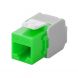 Connettore Keystone CAT6a UTP - Senza attrezzi - Verde