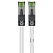 Cavo patch Cat8 S/FTP (PIMF) da 0,25 m, bianco.