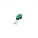Accoppiamento monomodale LC-LC duplex verde