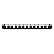 Connettore frontale LC/SC a 12 porte nero duplex/simplex, adatto per vassoio universale in fibra ottica