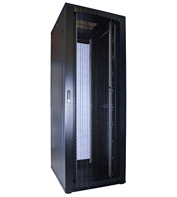 Armadio server 47U con sportello perforato 800x1200x2200mm (LxPxA)