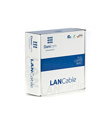 Cavo rigido DANICOM CAT6 UTP da 50 m su rotolo - LSZH (Dca)