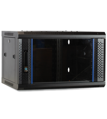 Armadio a muro 4U con anta in vetro 600x450x280mm (LxPxA)