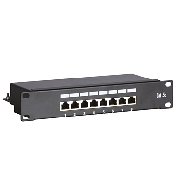 Pannello patch FTP CAT5e da 10 pollici - 8 porte
