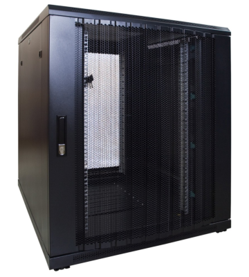 Armadio server mini 12U con sportello perforato 800x1200x720mm (LxPxA)