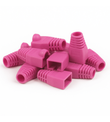 Cappucci protettivi RJ45 DANICOM rosa - 10 pezzi