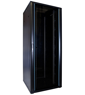 Armadio server 47U con porta in vetro 800x800x2200mm (LxPxA)
