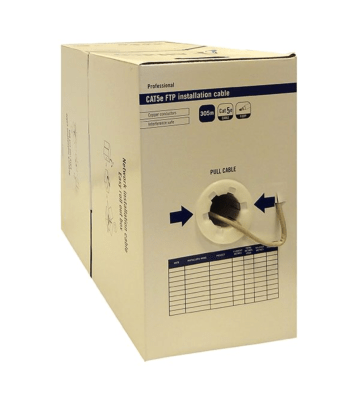 Cavo Alfaco Cat5E F/UTP su bobina rigida 305m grigio LSZH - (Eca)