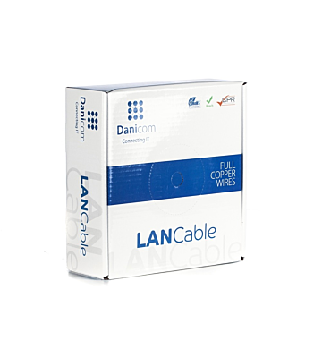 Cavo rigido DANICOM CAT6A U/UTP da 50 m su rotolo - LSZH (Dca)