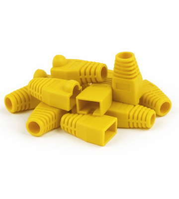 Cappucci protettivi RJ45 DANICOM gialli - 10 pezzi