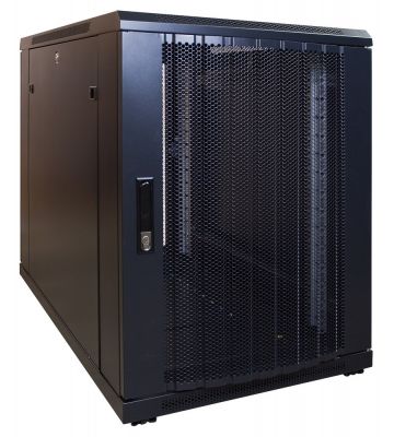 Armadio server mini 15U con sportello perforato 600x1000x860mm (LxPxA)