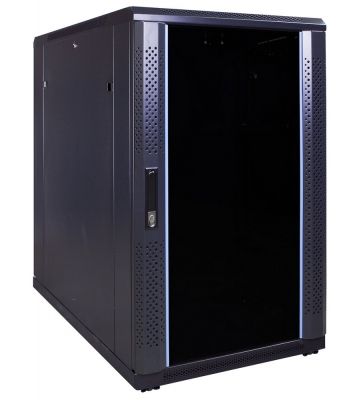 Armadio server 18U con porta in vetro 600x1000x1000mm (LxPxA)