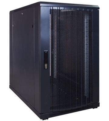 Armadio server 18U con sportello perforato 600x1000x1000mm (LxPxA)