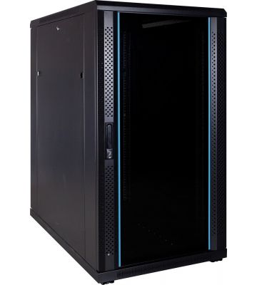 Armadio server 22U con porta in vetro 600x1000x1200 mm (LxPxA)