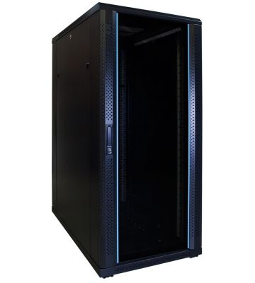 Armadio server 27U con porta in vetro 600x1000x1400mm (LxPxA)