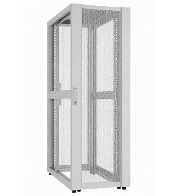 Armadio server per data center 52U con sportello perforato 600x1000x2400mm (LxPxA) Grigio