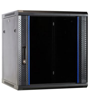 Armadio a muro 12U con anta in vetro 600x600x635 mm (LxPxA)