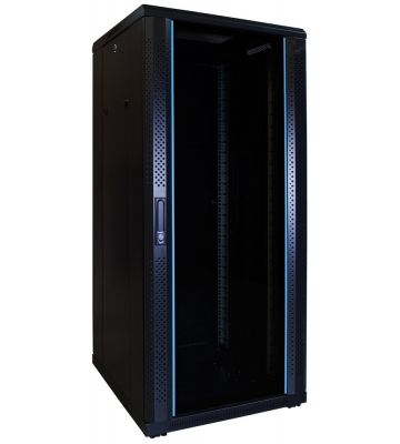 Armadio server 27U con porta in vetro 600x600x1400mm (LxPxA)